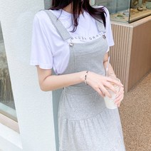 블랙홀제이 여성용 크레몬 반팔 티 티셔츠