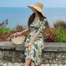 브리트 린넨 비치 원피스 OP15852F