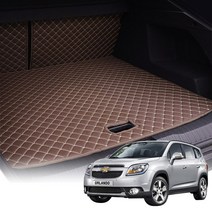 올란도 전차종 퀼팅 트렁크매트 등받이매트 차박 QU, 트렁크매트+등받이세트x브라운