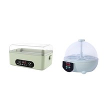 병아리부화기 알 병아리 달걀 계란 부화기 mini egg incubator egg Turner with light electric temperature control 6 egg, 정사각형 18x15x10cm
