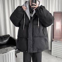 얼트 후드레이어드 숏패딩 남녀공용