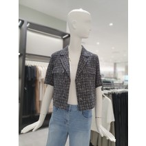 [ZOOC] 쥬크 V233MSF904 체크 트위드 숏 자켓