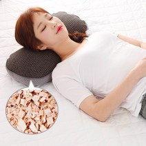 [에코숲라이프] 편백 메밀 바이오칩 H.골지 땅콩베개, 핑크