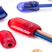 Faber Castell 연필깍이 미니 샤프너 싱글홀 더블홀, 벤타샵블루 싱글 UK00426