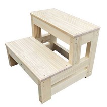 침대 원목 강아지 계단 고양이 스텝 관절보호 쇼파, 통나무 무도장50x44x40 2단