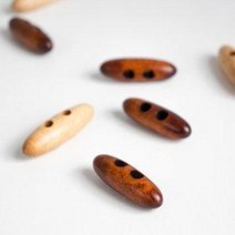 야나 베이직 우드 떡볶이 단추(5개 1세트)[40mm 칼라], 옵션을선택해주세요, 색상선택:내추럴베이지
