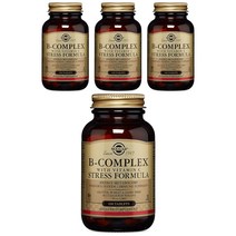 솔가 B-컴플렉스 비타민 C 포함 포뮬러 타블렛 비건, 100개입, 4개