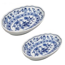 체코 쯔비벨무스터 오리지널 명품 타원볼 오벌 샐러드볼 파스타 타원그릇, 지름23.5cm, 1개