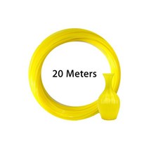 LeoPlas-1.75mm 10 및 20 미터 유연한 소프트 TPU 필라멘트 샘플 3D 프린터 소모품 인쇄 용품 고무 소재, 12 Yellow 20m 60g