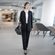 모슬린 엄마옷 라운드자켓바지 정장세트 EST202057 마담 미시옷 중년여성의류 빅사이즈 50대 60대여성옷