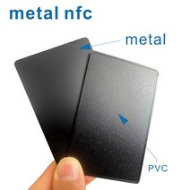 금속 NFC 스테인레스 스틸 카드 블랙 명함 크기 85x53mm 무광 칩 태그 213 또는 216, 13 2pcs 216 gold