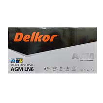 델코 AGM LN2 LN3 LN4 LN5 LN6 자동차 배터리 60L 70L 80L 95L 105L, AGM105L (LN6), 폐전지반납/공구대여, 1개