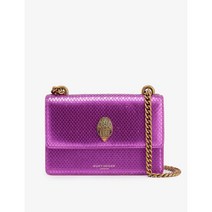 쇼디치 스네이크 스킨 엠보싱 메탈릭 레더 크로스 백 푸시아 KURT GEIGER LONDON