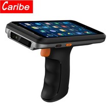 CARIBE PL-55L 핸들 PDA 안드로이드 8.1 바코드 스캐너 1D 레이저 2D QR 코드 휴대용 데이터 수집기 장치 그립, 다른, 1D 125K