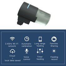 어항수초 수초어항 수족관용품 ILONDA-USB 전원 와이파이 지능형 자동 수족관 물고기 그릇 음식 공급기 타, 한개옵션0