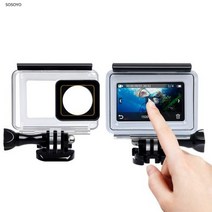 수중카메라 하우징 터치 스크린 케이스 Xiaomi Yi 4K 2 II 액션 카메라 액세서리 용 수중 35m 다이빙 보호 쉘