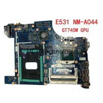 Laptop motherboard For lenovo thinkpad edge E531 VILE2 NM-A044 FRU 04Y1304 GT740M GPU HM77 DDR3, 한개옵션0