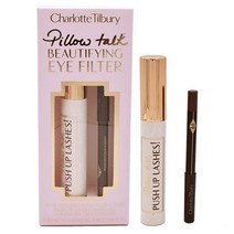 Charlotte Tilbury Pillow Talk 마스카라 아이라이너 뷰티파잉 아이 필터 세트: 푸시업 래쉬 볼류마이징 길이 연장 속눈썹필로우 토크