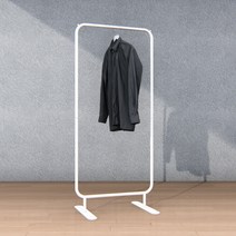 쿠스쿠스 미니 철제 스탠드 조립식 행거 블랙 화이트 아파트 원룸 학교 사무실, 1. 틸비스 화이트 tws200001