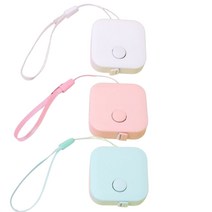 라비본 휴대용 미니 양면 줄자 세개, 화이트1핑크1그린1, 3개, 150cm