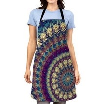 빅사이즈방수앞치마 용접 여름 린넨 앞치마 만다라 미학 여성용 주방 앞치마 오리지널 방수 소녀 커스텀 남자 웨이터 작업 오일 방지 빈티지 페르시아125928, 22102wq-000535-_66X81CM(XL)