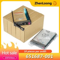 10 Pcs 651687-001 HP 서버 DL388 DL380 G10 G9 G8 Gen10 Gen9 Gen8 2.5 39캐디 트레이 651699-001 브래킷, [01] 651687-001 x10