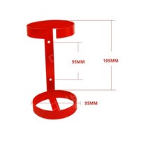 소화기 고정 보관 차량용 소화기거치대, 소화기 1kg 용  둥근 철 브래킷, 1개