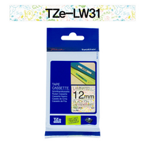 [KT알파쇼핑][브라더정품]라벨테이프 TZe-LW31(12mm x 5M) 캐릭터 라인화이트