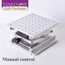 목공 startnow 리프트 플랫폼 200x200mm 레이저 마킹 용 1 차원 스테인레스 스틸 조정 가능한 수동 리프팅 테이블