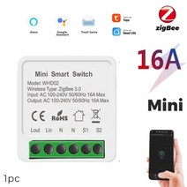 Tuya Zigbee 스마트 스위치 허브 게이트웨이 홈 브리지 무선 원격 제어 응용 프로그램은 Alexa Google 홈과 함께 작동합니다, [01] 16A