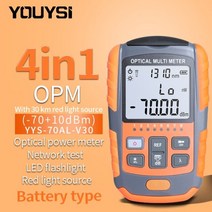 YOUYSI 10 파장 4 IN1 광 파워 미터 비주얼 폴트 로케이터 네트워크 케이블 테스트 광섬유 테스터 VFL YYS-70, YYS-70AL-V30
