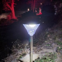 태양광 COB 80구 정원등 태양열 전등 led 조명 가로등, 말뚝형, 흰빛