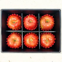 [홍이네] 고당도 사과 배 혼합 프리미엄 선물세트, 사과 6입 (보자기 추가), 1개