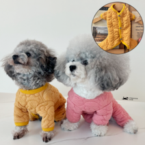 ZOOBICO 쥬비코 강아지옷 곰돌이 코튼누빔 올인원, 핑크
