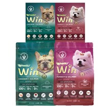 프레스키 윈 강아지사료 피모 피부사료 테스트 샘플 칠면조 치킨 연어 소프트사료, 치킨+연어 1kg