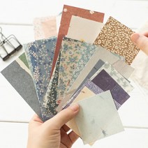 빈티지 무늬 패턴 메모지 배경지 다꾸 페이퍼 6종 다이어리꾸미기, E (ME-1248)