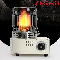 신일 캠핑 부탄가스 난로 미니 휴대용 불멍 낚시 가스히터, 크림화이트, GA1350[크림화이트]