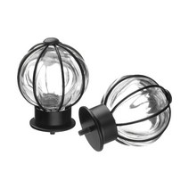 이케아 블로스트 커튼봉끝장식한쌍 블랙 5.7x7.6cm 유리