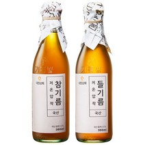 대현상회 저온압착 국산참기름 들기름 2병 세트, 2개, 350ml