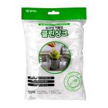 자연분해 싱크대 배수구 음식물 거름망 클린싱크 50매입 4개