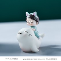 데스크 오피스 요가 걸 소품 스트레스 완화 힐링 ins풍 홈 인테리어 소품, 바다사자소년(떨고헤드)