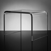 고스트 투명테이블 두꺼운 아크릴 디자인 소파 테이블 거실 탁자 인테리어, 중형