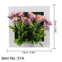 식물 벽장식 이끼 액자 3D 벽 스티커 홈 장식 인조 꽃 프레임 월 아트 벽화 거실웨딩, 31A