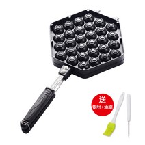 커피콩빵기계 가정용 계란파라치 금형 업소용QQ 계란파라치 구이판 업소용 가스전기 가열 계란파라치 비스킷 케이크 기계 와플 메이커, 홍콩식 계란파라치 몰드(오일보내기 브러시+강침)
