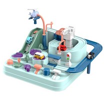 테이블게임 레이싱 레일 자동차 기차 트랙 장난감 아이를위한 몬테소리 교육 완구 기계 모험 두뇌 2968307050, F