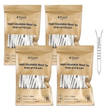 높이조절 눈금티 L롱티 50개입 4팩 골프용품, 턴트골프 눈금티 롱티 4팩