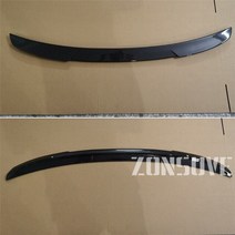 아우디 a6 c8 2019 - 2022 스포일러 abs 플라스틱 카본 모양 후면 트렁크 윙 바디 키트 에 사용, 탄소 섬유 모양