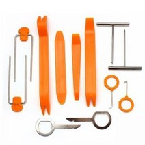 자동차 Aux 스테레오 오디오 라인 입력 어댑터 케이블 3.5mm IOS MP3 + 제거 도구 Fiat Grande Punto Alfa 3 핀, 12pcs audio Tool