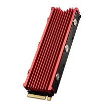 방진 NVME NGFF M.2 방열판 냉각 금속 시트 열 패드 M.2 NGFF 2280 PCI-E NVME SSD 지원 PS5 게임, 협력사, 빨간색