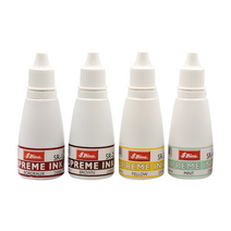 에스엠프린팅 파스텔 수성잉크 28ml 샤이니 자동스탬프 스팸프패드 리필 충전 수성 불변잉크, 주황 (SR-5)